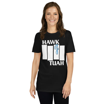 Hawk Tuah Punk Flag Short-Sleeve Unisex T-Shirt